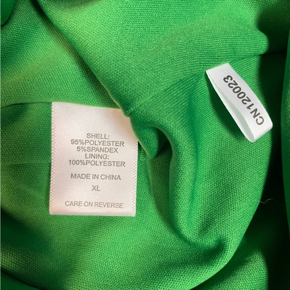 NWT Gabrielle Union NY & Co Green Halter Midi Dress Sz XL - Picture 7 of 8